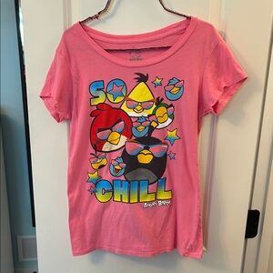 RARE!!! Hot Topic Angry Birds Graphic Tee